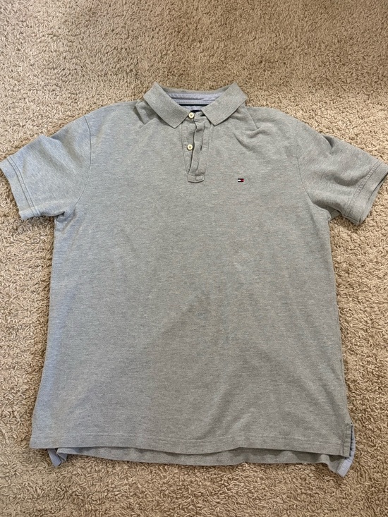 Tommy Hilfiger Other - Tommy Hilfiger Gray Short-Sleeve Polo with Logo